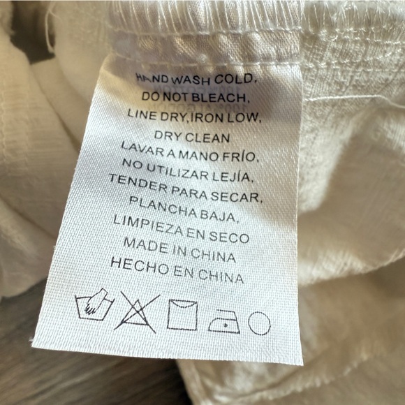 Jacquie The Label Pleated Crisp Cotton Skirt in White sz Medium - Picture 6 of 7